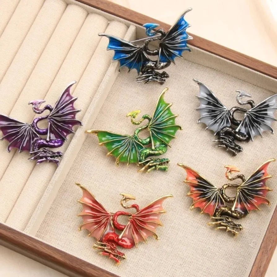 Luxury Dragon Brooch Wedding Gift for Men & Women Classic Style