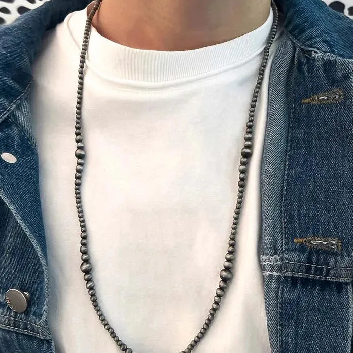 Vintage Gray Imitation Pearl Choker Necklace for Women Elegant Handmade Jewelry