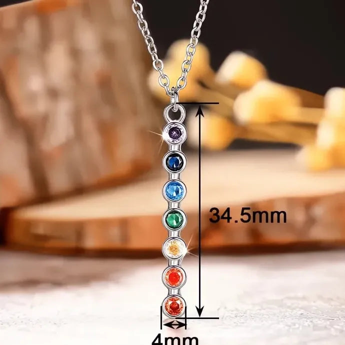 Women’s Geometric Pendant Necklace Colorful CZ Copper Alloy Jewelry