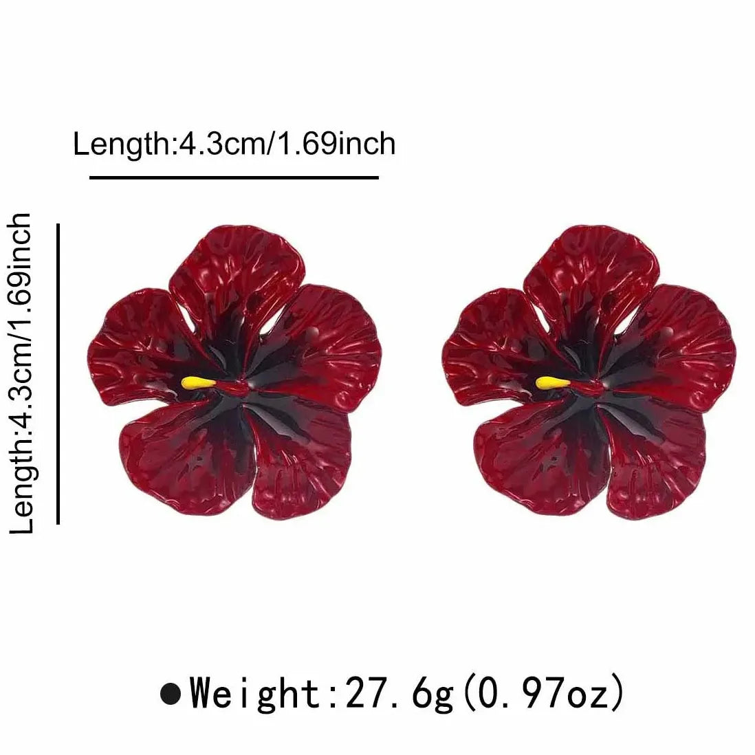 Vintage Plant Drop Earrings for Women Large Holiday Jewelry Natural Style