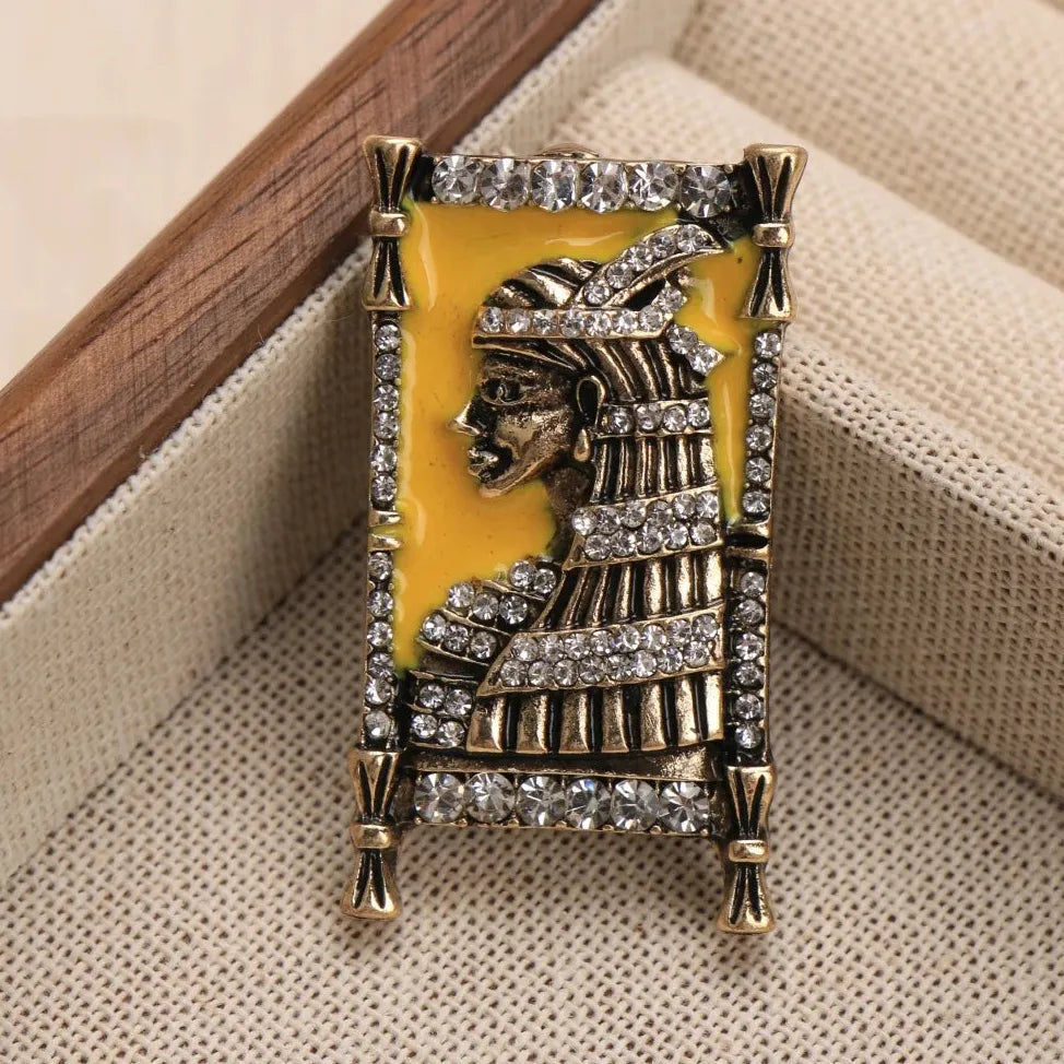 Vintage Indian Prince of Babylon Classic Brooch for Women Men