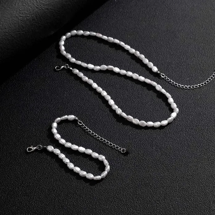 Elegant Vintage Imitation Pearl Choker Necklace for Women Fashion Jewelry