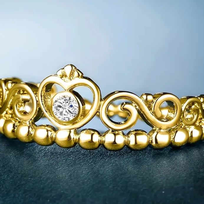Eternity Women’s Hollow Out Cubic Zirconia Wedding Ring Sparkling Band