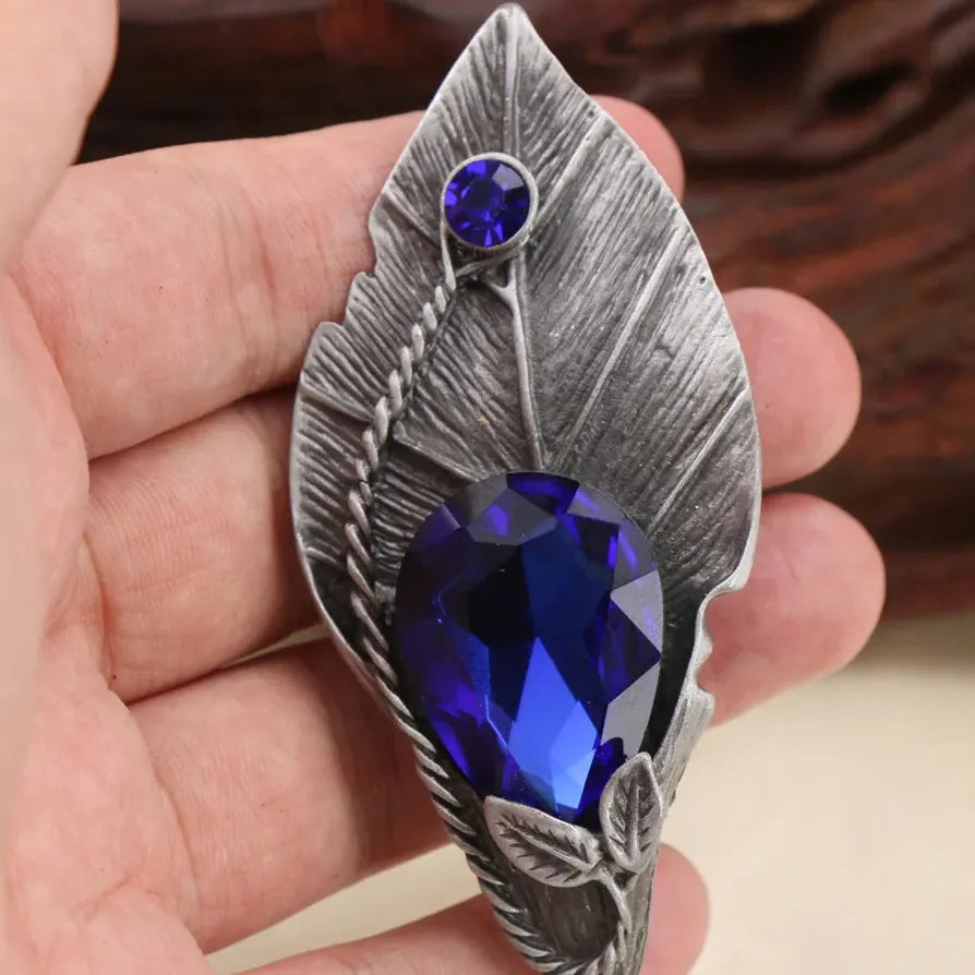 Classic Leaf & Flower Brooch Wedding Gift for Men & Women