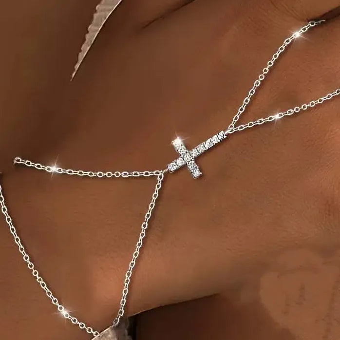 Gold Color Cross Linked Thin Chain Bracelet for Women Fashion Jewelry