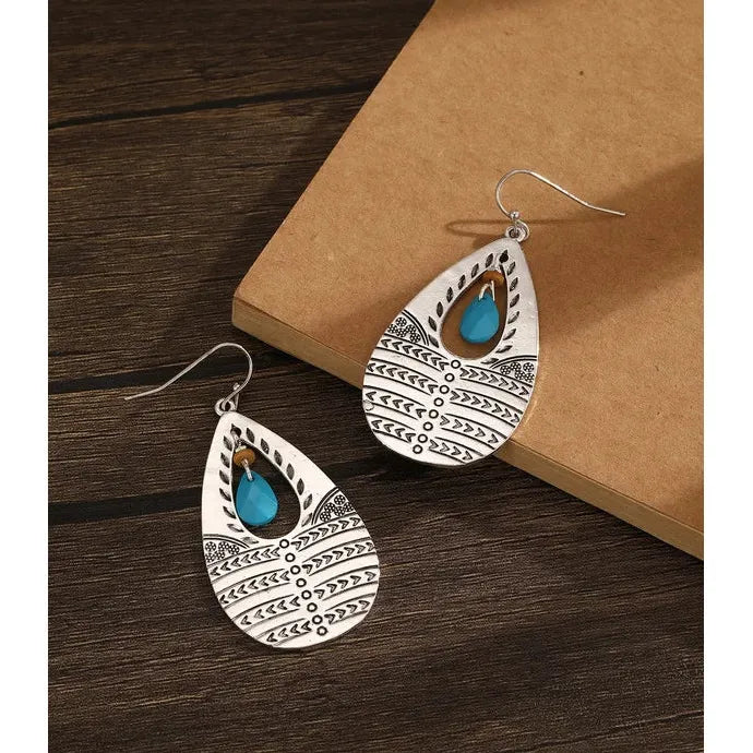 Retro Creative Imitation Crystal Drop Earrings for Women Girls Fashion Jewelry