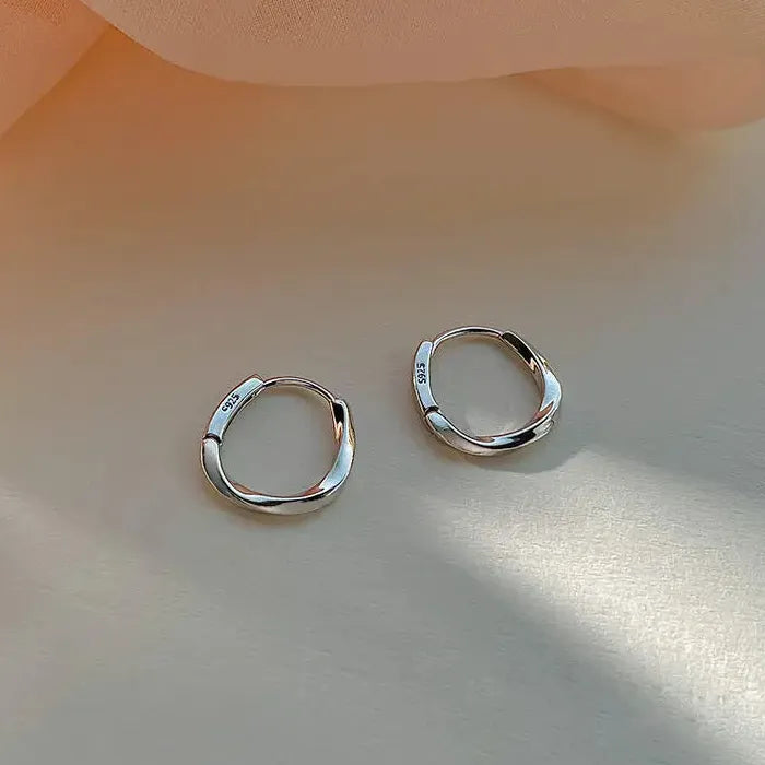 Stainless Steel Star Drop Hoop Earrings Chunky Punk Y2K Jewelry for Women