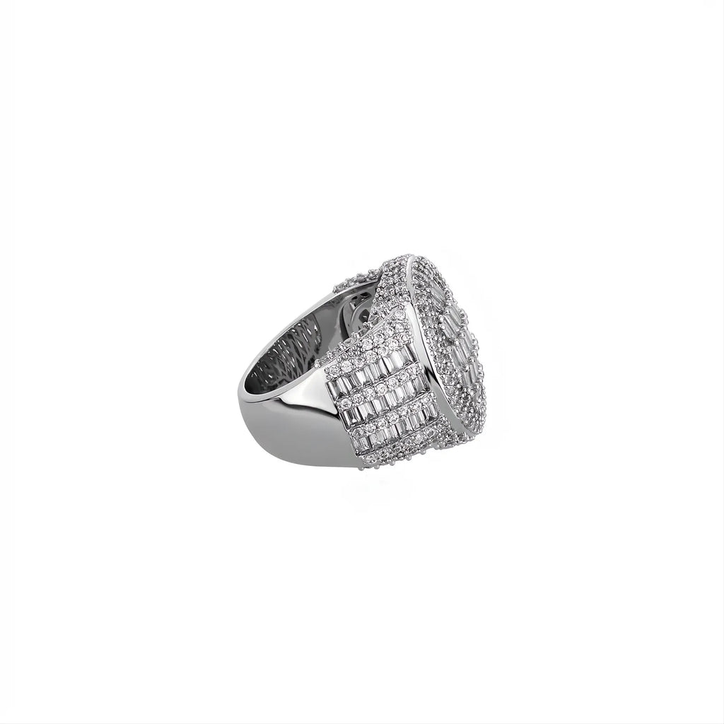 Oval Iced Out Zircon Ring – Gold Silver Color Hip Hop Micro Pave Ring Unisex