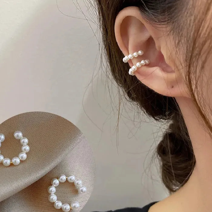 2026 New C Shaped Punk Zinc Alloy Ear Cuff Clip Earrings Women Y2K
