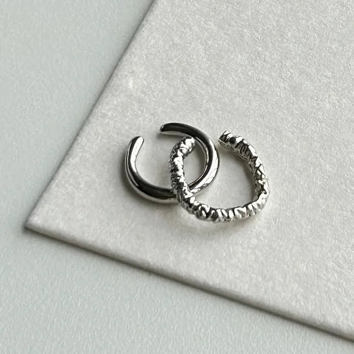 2026 New C Shaped Punk Zinc Alloy Ear Cuff Clip Earrings Women Y2K