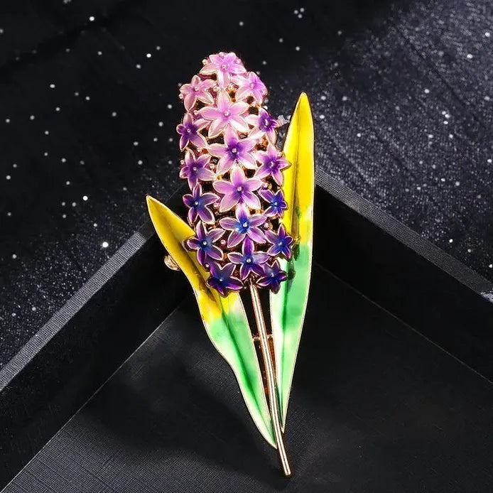 Rustic Lavender Brooch Pin for Men & Women Classic Gift Jewelry