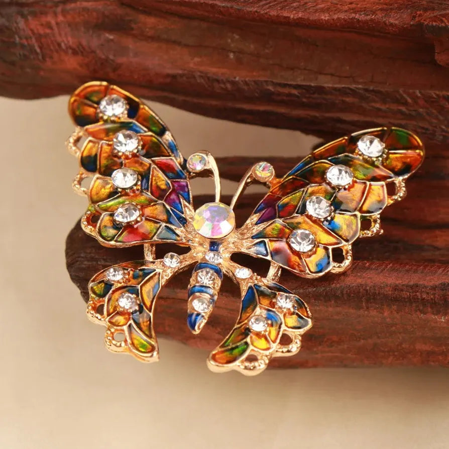 Elegant Luxury Butterfly Brooch Pin Jewelry Gift for Women
