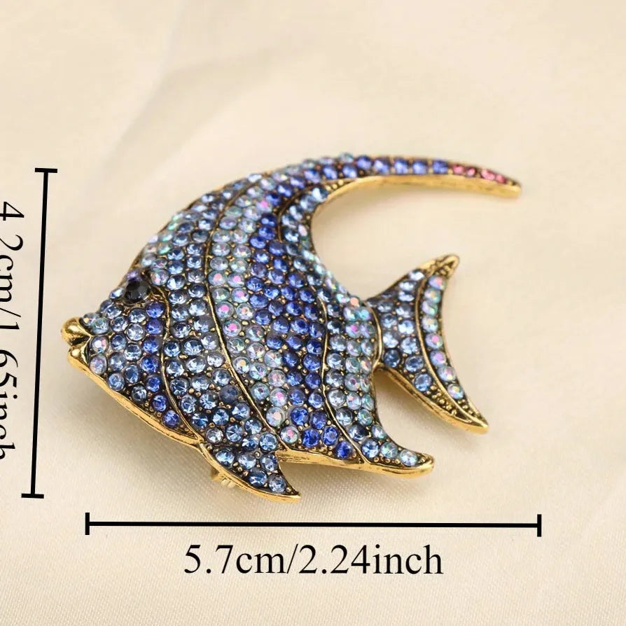 Luxury Tropical Fish Brooch for Men and Women Classic Gift Accessory