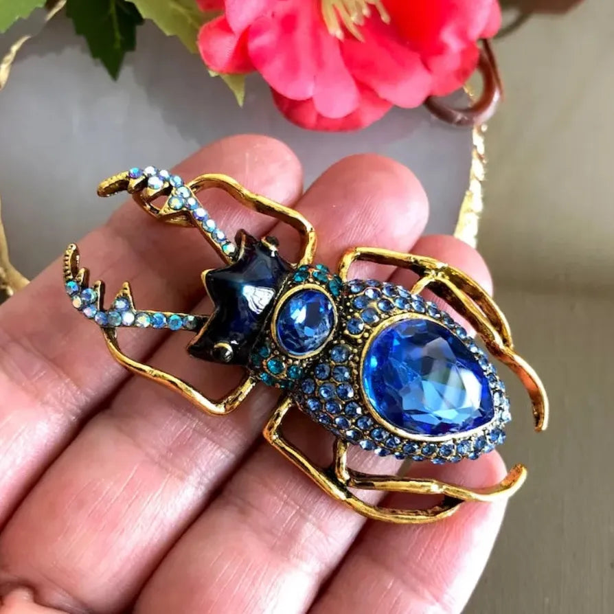 Beetle Brooch Pin for Women Men Luxury Classic Jewelry Gift