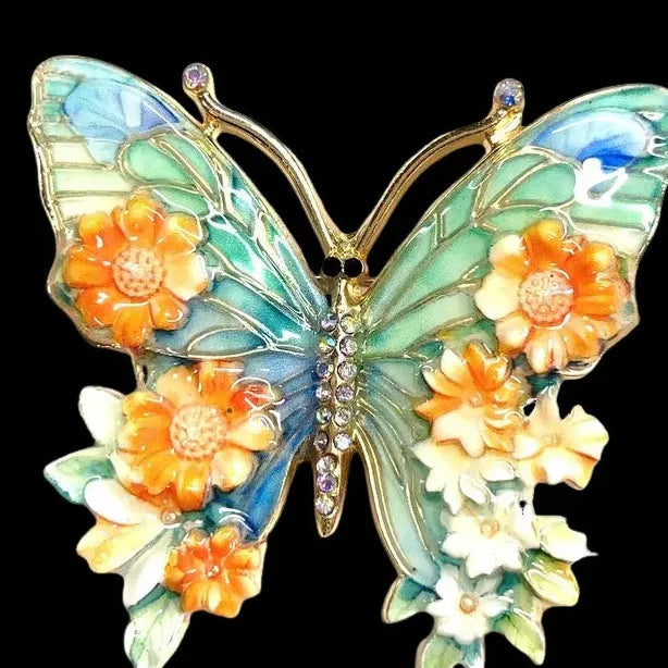 Luxury Colorful Butterfly Brooch for Men and Women Classic Style