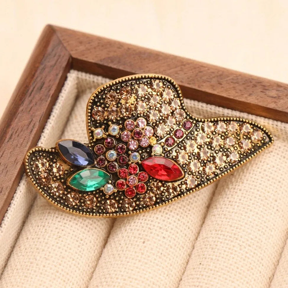 Classic Luxury Colorful Brooch Pin for Men and Women Gift