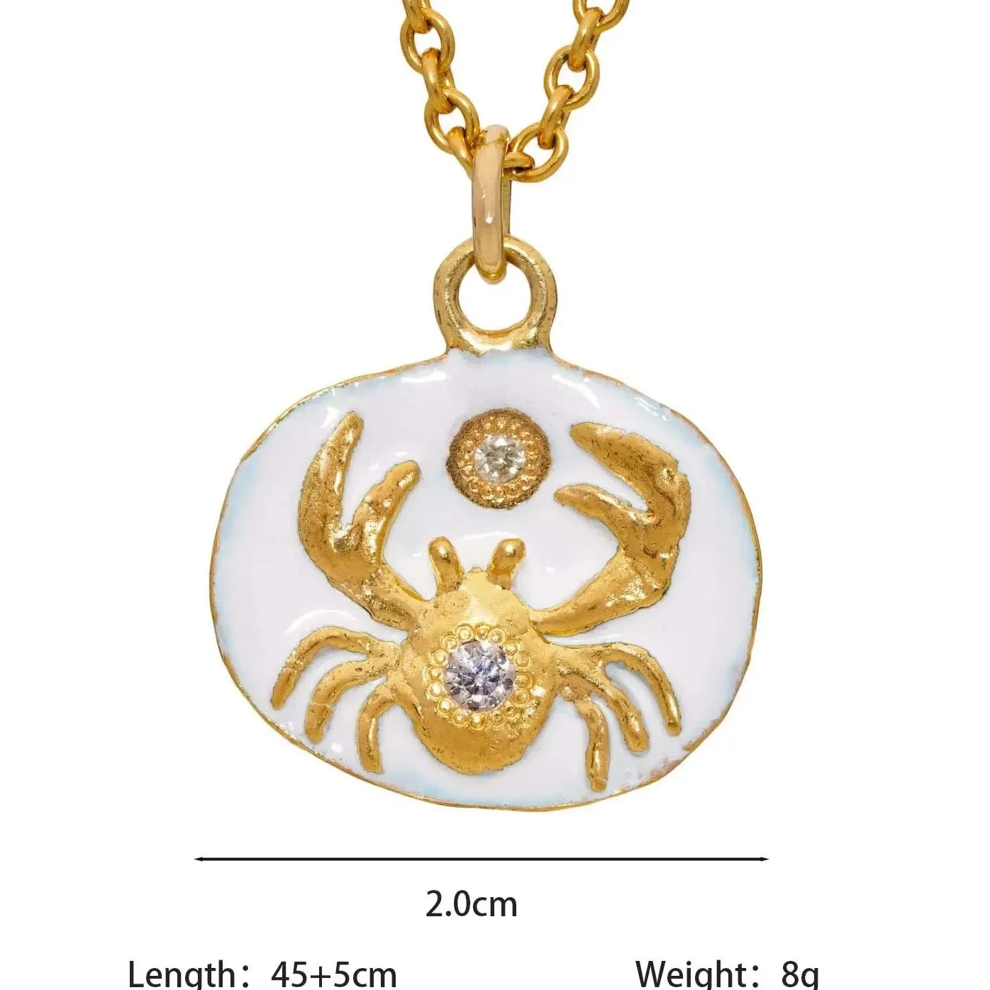 Stainless Steel Vintage Enamel Zodiac Coin Pendant Necklace 12 Constellations Jewelry