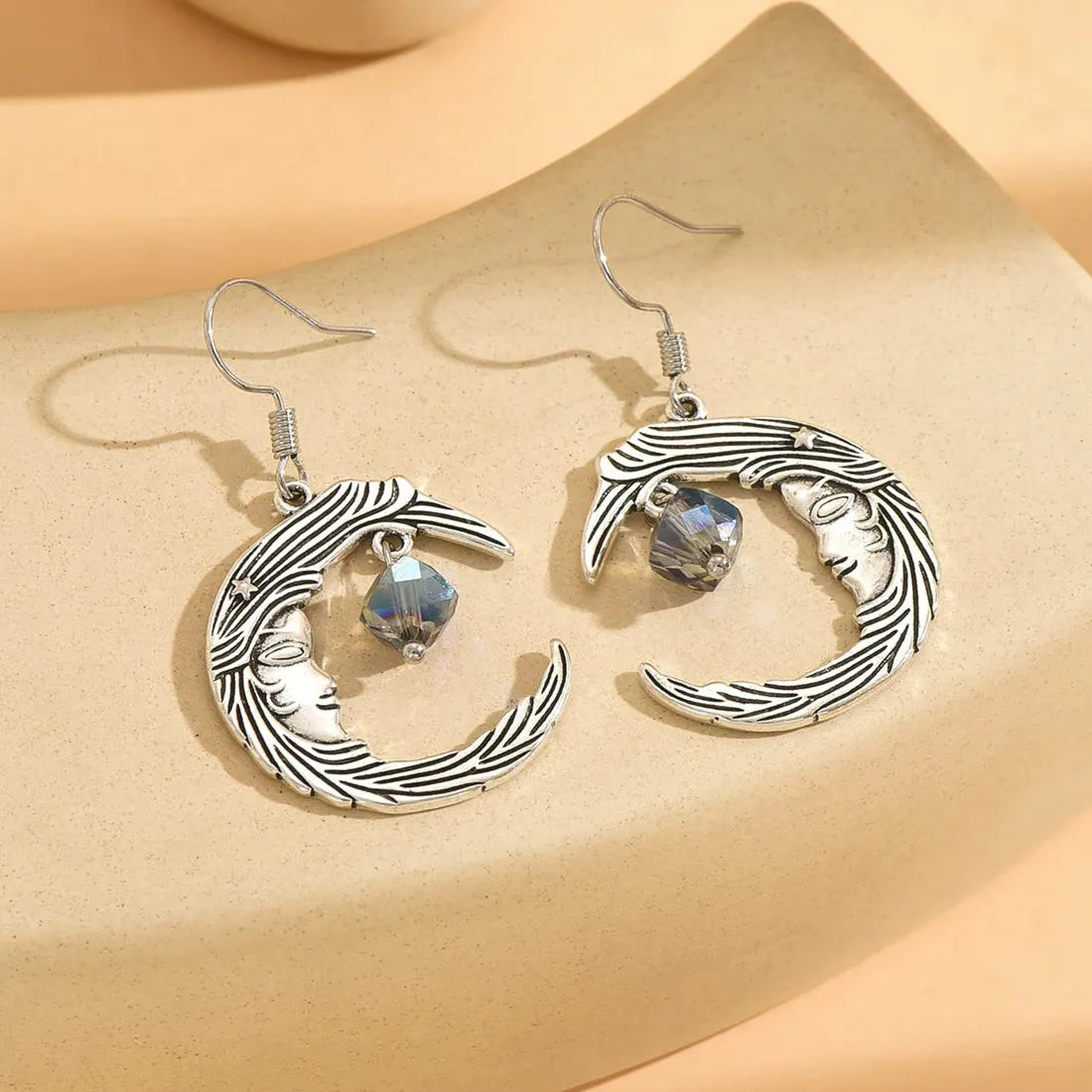 Vintage Gothic Crystal Drop Earrings Women’s Zinc Alloy Holiday Party Jewelry Gift