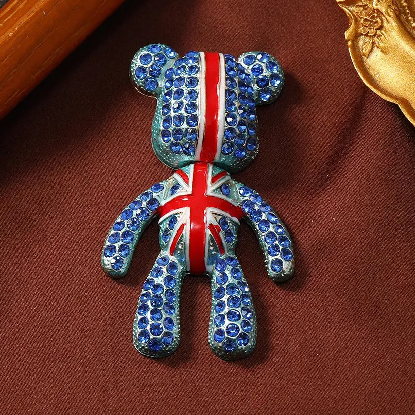 Classic Bear Brooch Animal Design Unisex Jewelry Gift