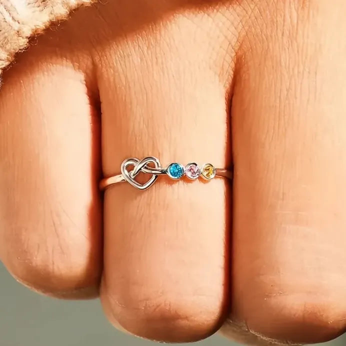 Dainty Heart Cubic Zirconia Wedding Rings for Women Elegant Jewelry