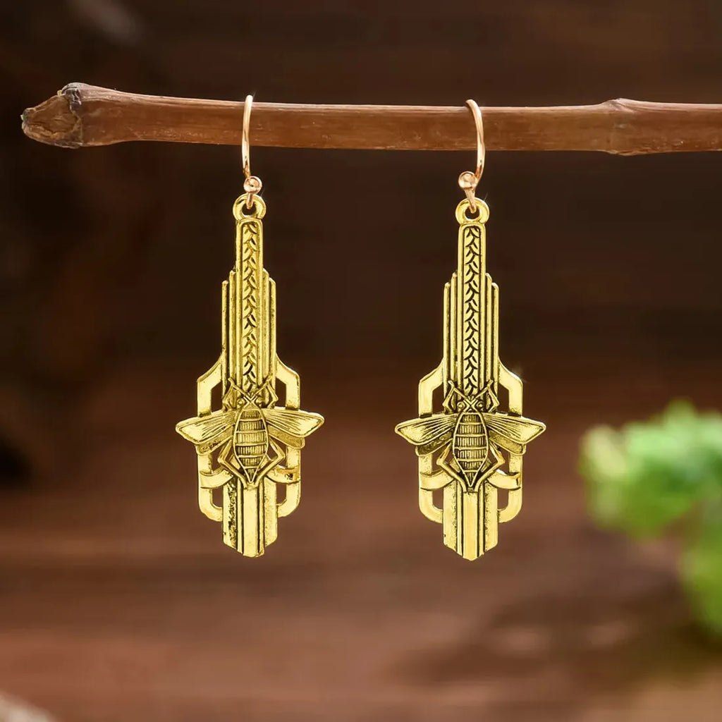 Vintage Cute Animals Zinc Alloy Metal Long Pendant Earrings for Women Gifts