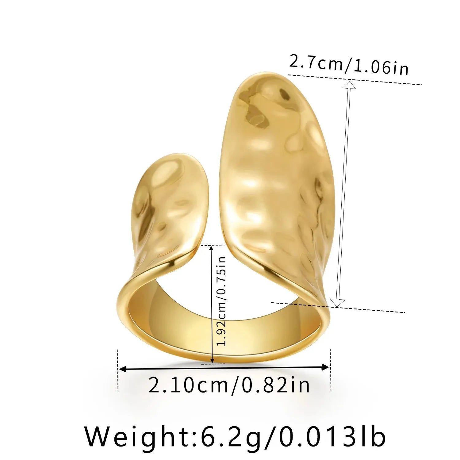 Geometric Stainless Steel Wide Band Ring Chunky No Fade for Men Women