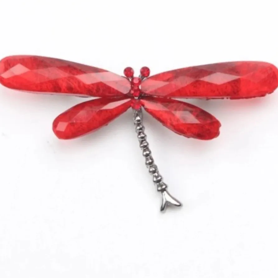 Vintage Chinese Dragonfly Dragon Brooch Pin Classic Jewelry Gift