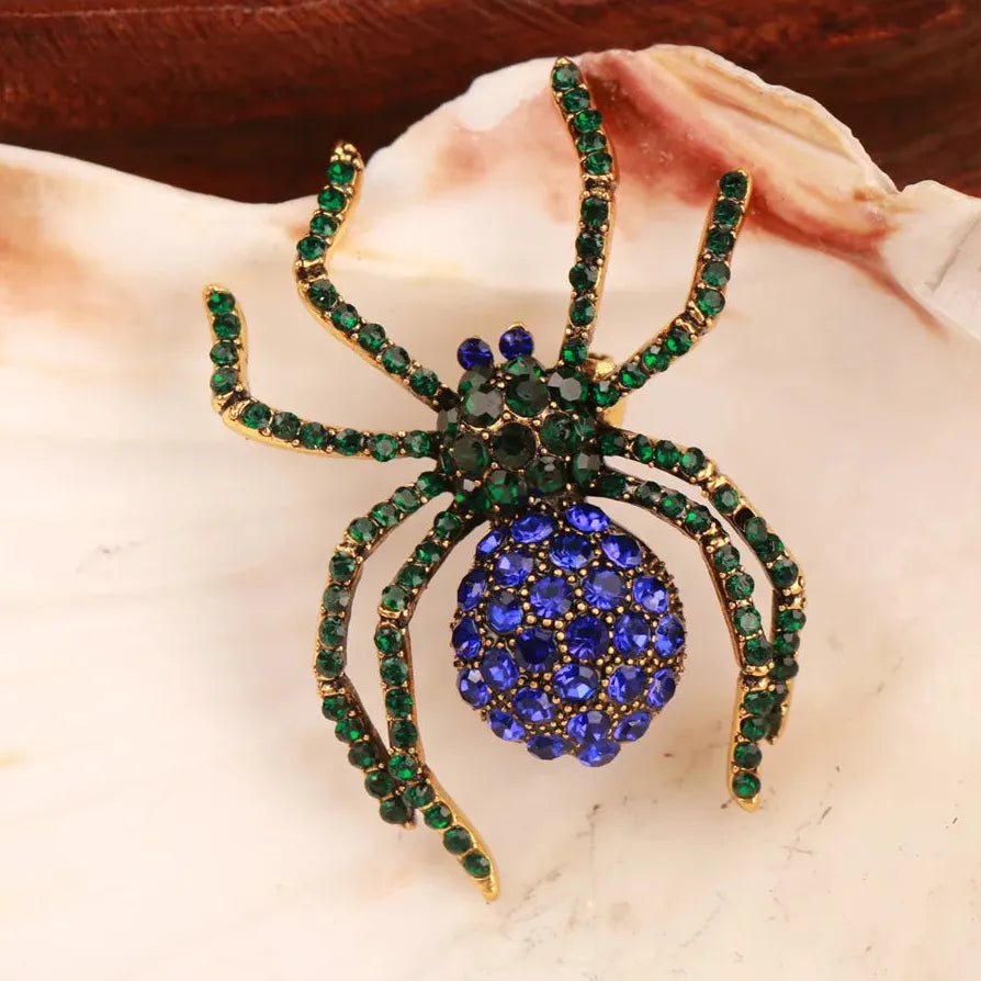 Luxury Elegant Spider Brooch for Women and Men Gift Accessory