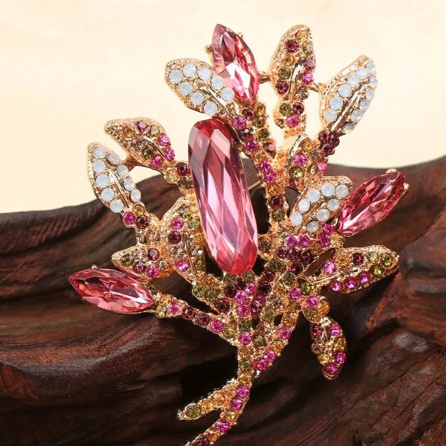 Classic Luxury Money Tree Brooch for Women Elegant Jewelry Gift