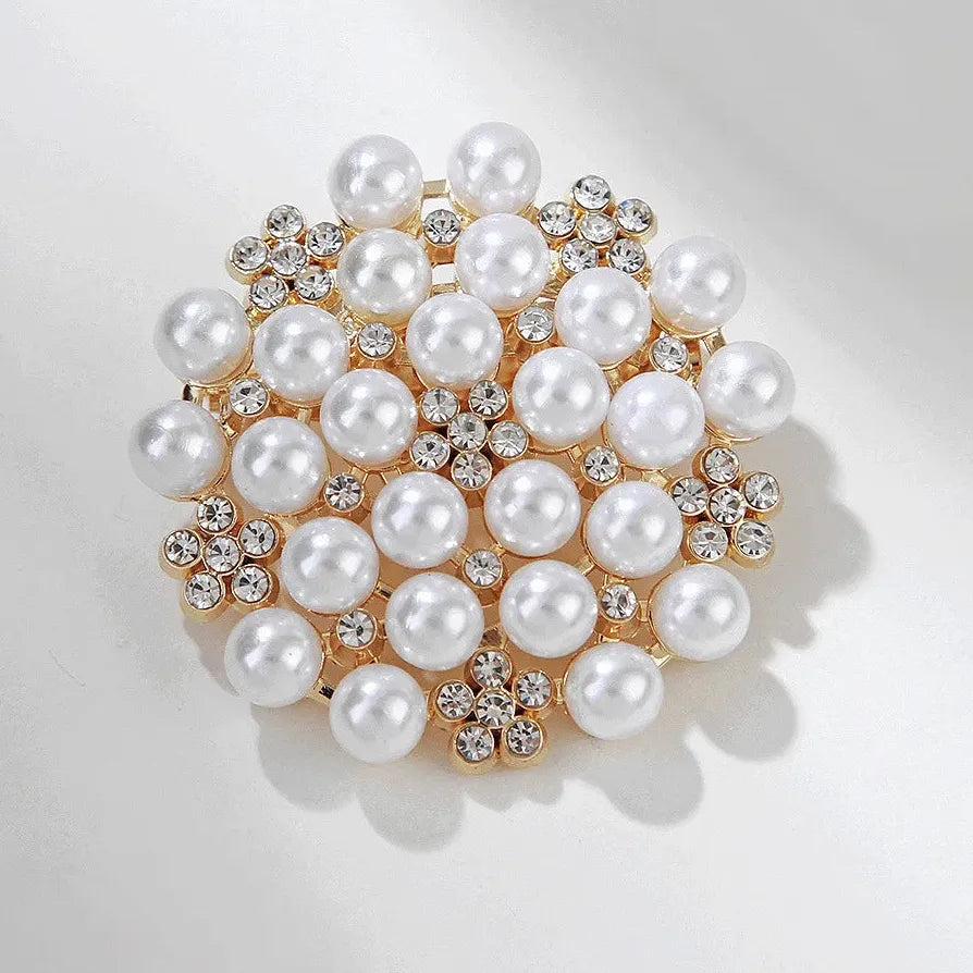 Floral Brooch Pin for Men & Women Wedding Gift Elegant Accessory
