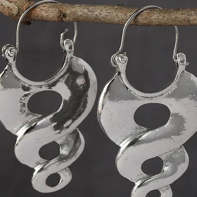 Classic Silver Hoop Earrings for Women Girls Zinc Alloy Fashion Jewelry Gift