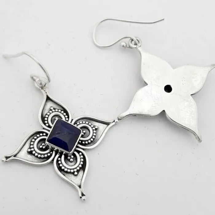 Vintage Bohemian Flower Drop Earrings Zinc Alloy Women's Charm Jewelry Gift
