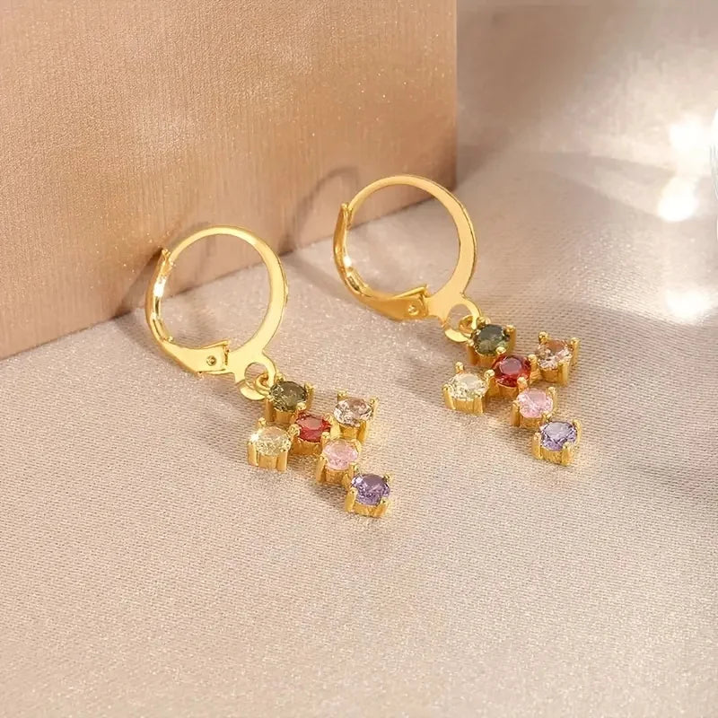 1 Pair Bohemian Style Copper Drop Earrings for Women’s Daily Wear
