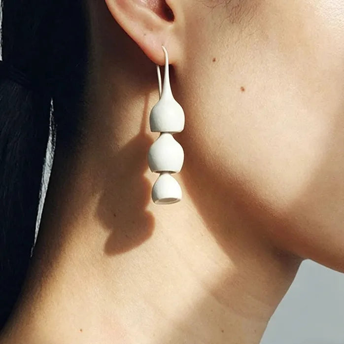 Copper Drop Earrings for Men Women Handmade Gourd Shape Jewelry Accessory