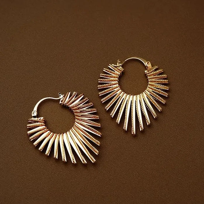 Vintage Geometric Heart Drop Earrings for Women Stylish Statement Jewelry