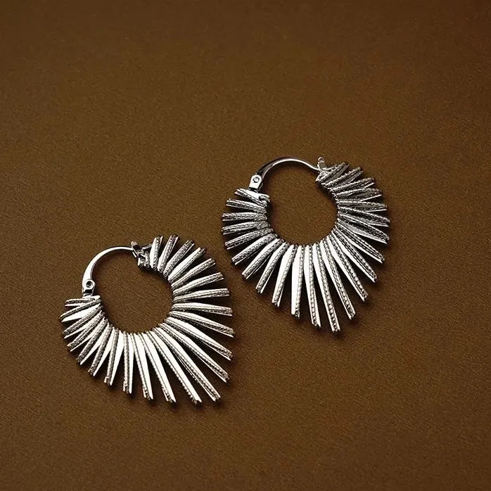 Vintage Geometric Heart Drop Earrings for Women Stylish Statement Jewelry