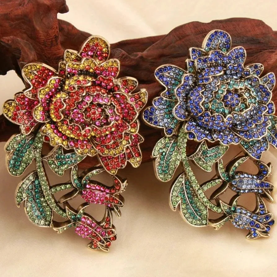Classic Luxury Flower Brooch Pin for Men & Women Gift