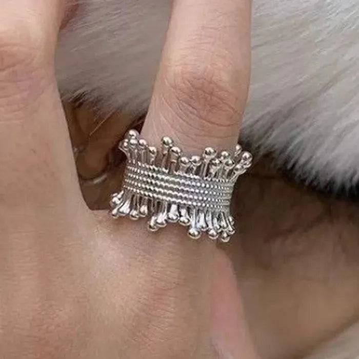 Adjustable Geometric Wide Open Finger Ring for Women Gift Trendy Jewelry