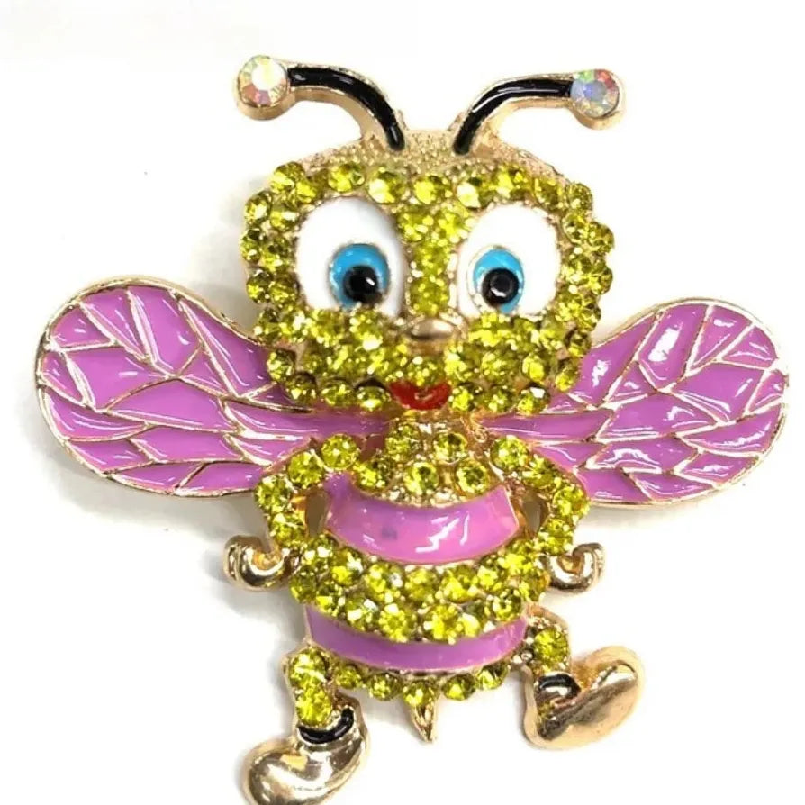 Cartoon Bee Brooch for Men & Women Wedding Party Gift Accessory