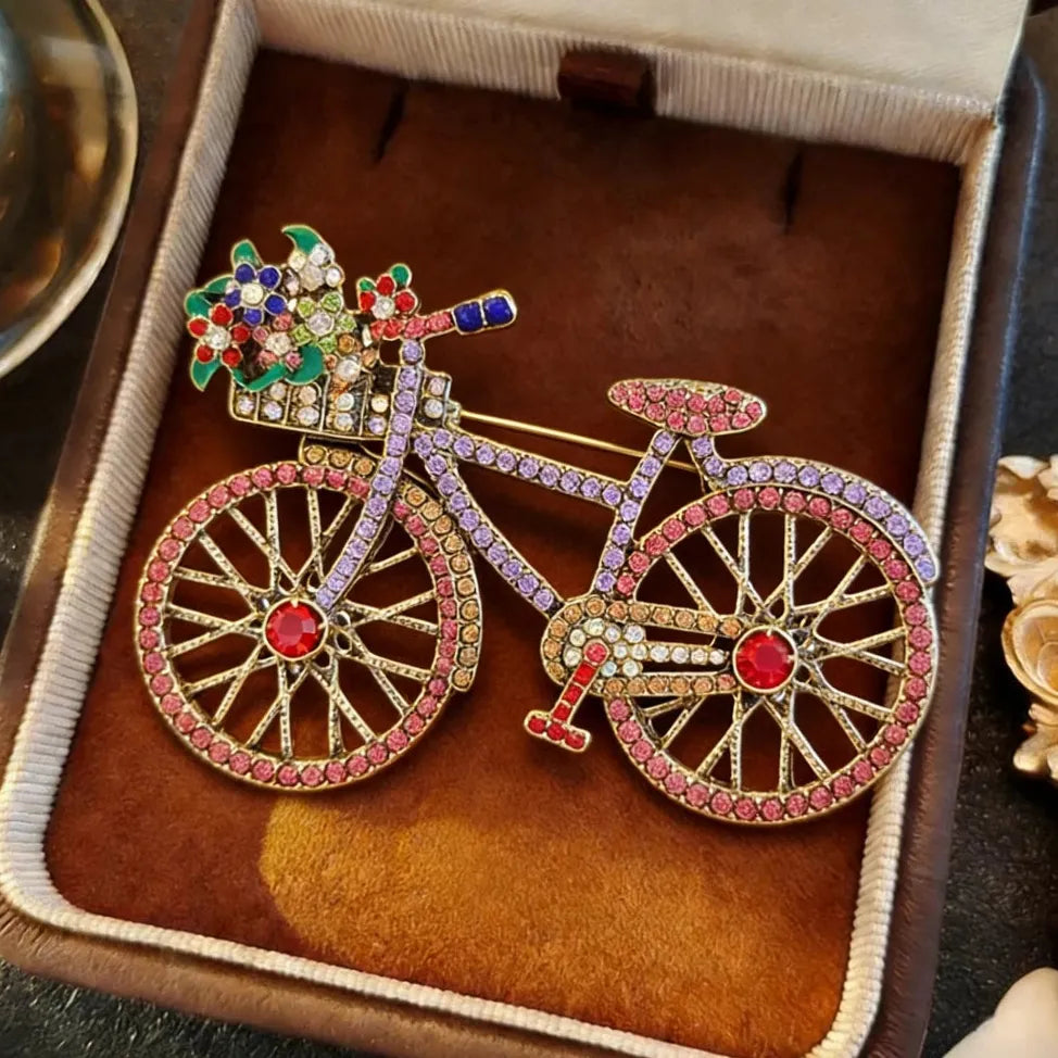 Luxury Classic Bicycle Brooch for Men & Women Elegant Gift Accessory