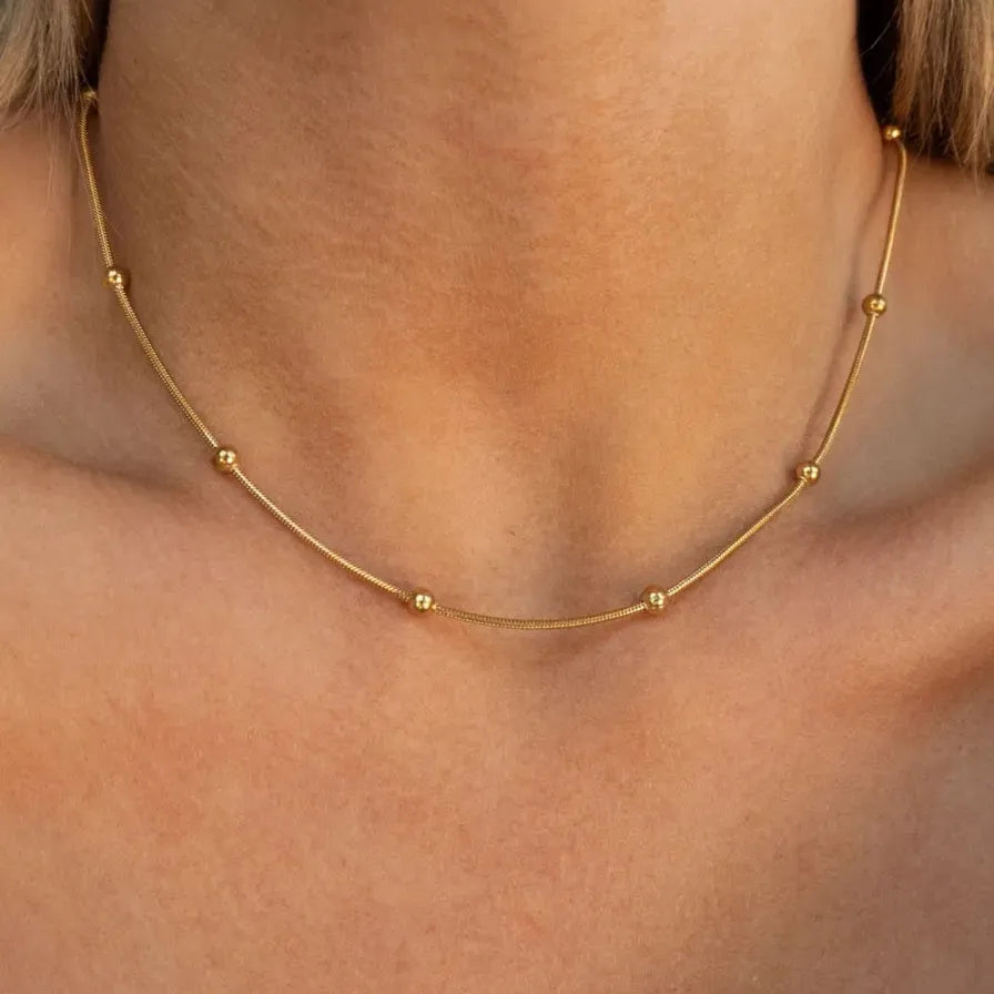 Vintage Gold Stainless Steel Pearl Circle Pendant Y-Shaped Long Chain Necklace Women