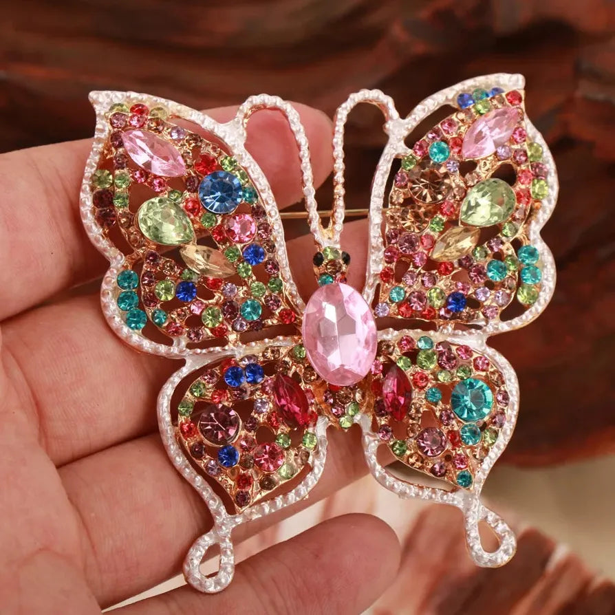 Classic Butterfly Brooch Insect Wedding Gift for Men and Women