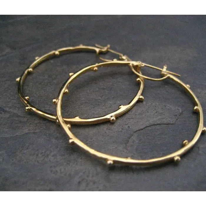 Large Round Zinc Alloy Drop Earrings, Hip-Hop Statement Jewelry for Women