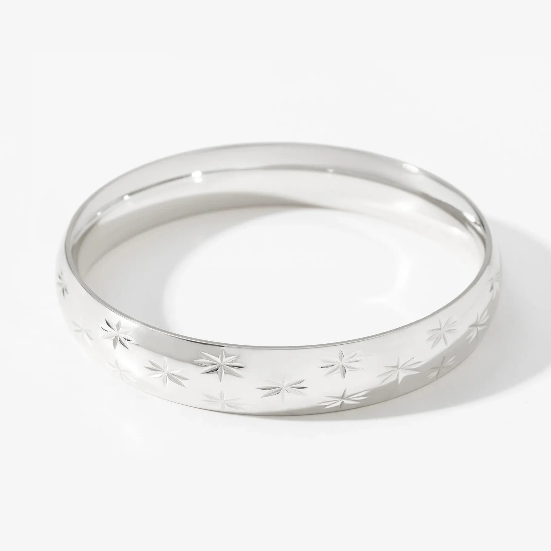 18K Gold Plated Stainless Steel Geometric Bangle Bracelet for Women Girls Jewelry