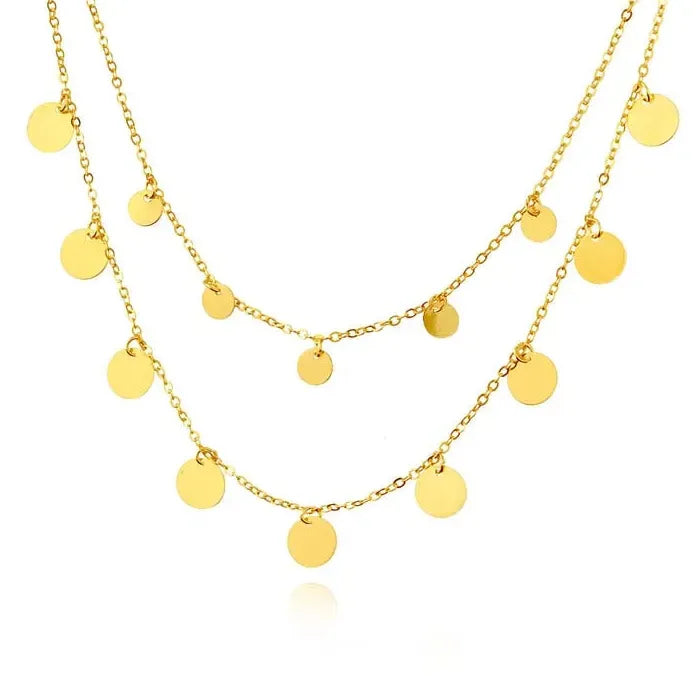 Bohemia Gold Tassel Sequins Necklace Women 2026 Trendy Fashion Jewelry