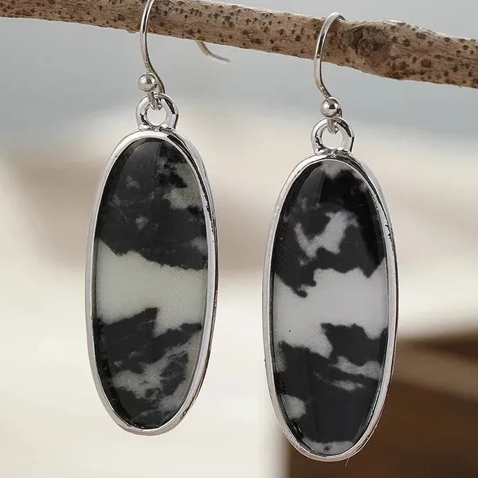 Bohemian Style Women's Resin Drop Earrings Ethnic Retro Beach Party Jewelry Gift