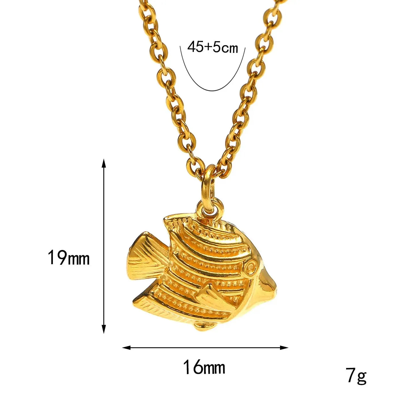 18k Gold Plated Stainless Steel Geometric Pendant Necklace for Women Stylish Gift
