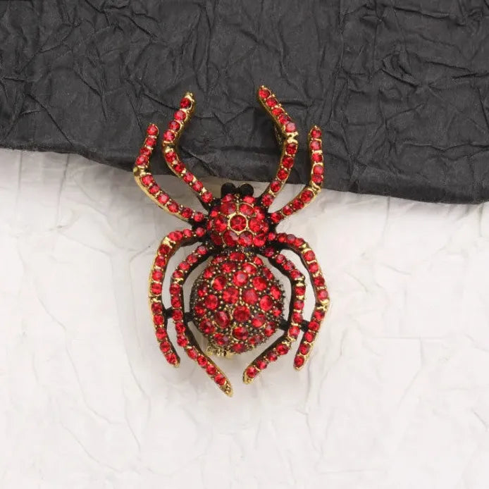 Luxury Elegant Spider Brooch for Women and Men Gift Accessory