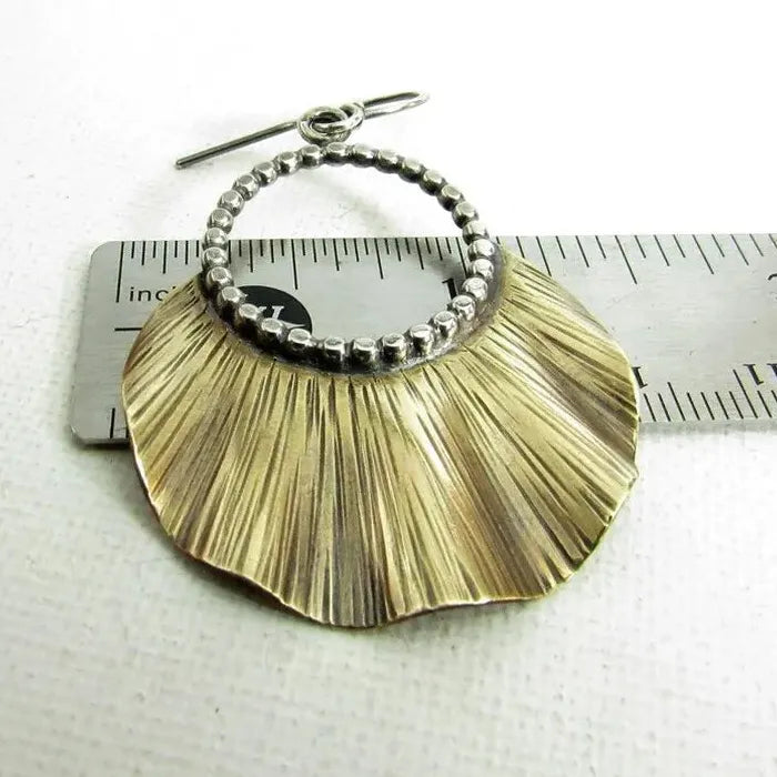 Metal Half Round Ethnic Bohemian Drop Earrings for Women Zinc Alloy Jewelry