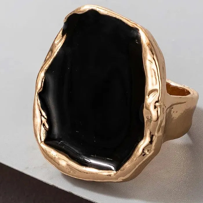 Vintage Punk Cross Enamel Ring Hip Hop Jewelry Gift for Men Women